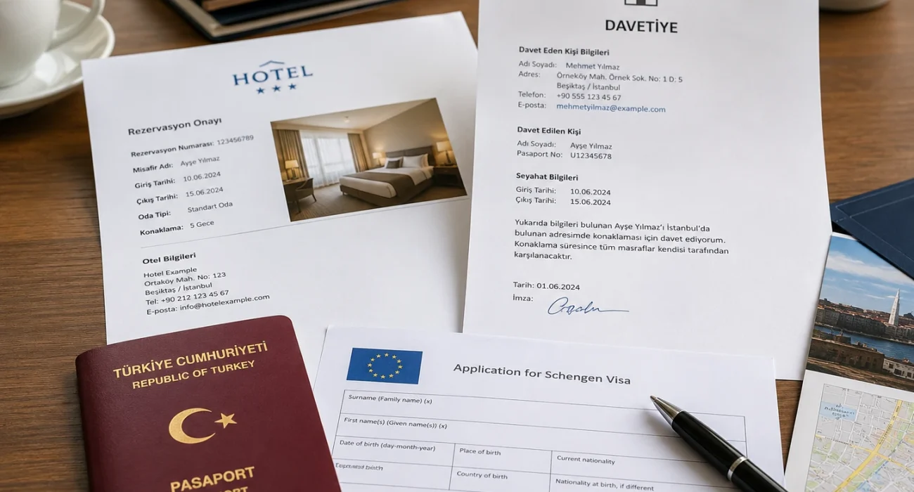 Vize İçin Konaklama Belgesi Nasıl Hazırlanır? Otel vs Davetiye
